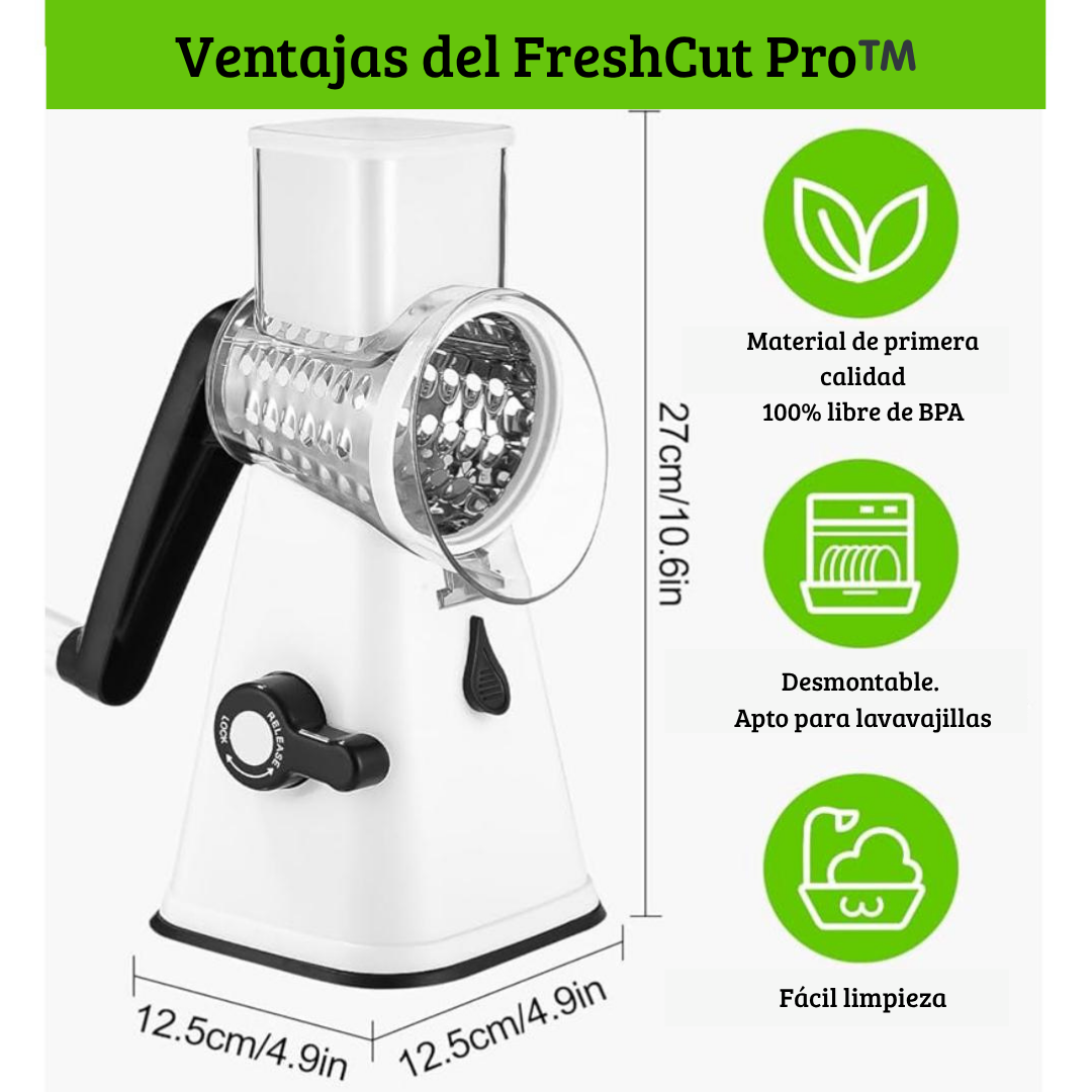 FreshCut Pro™️ - Cortador profesional de verduras + 3 cabezales ¡DE REGALO!
