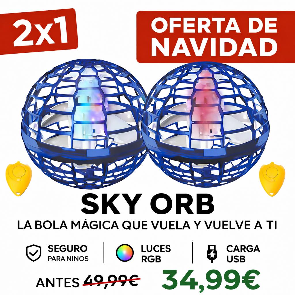 SKY ORB - La bola voladora tipo OVNI con efecto boomerang (Oferta 2x1)