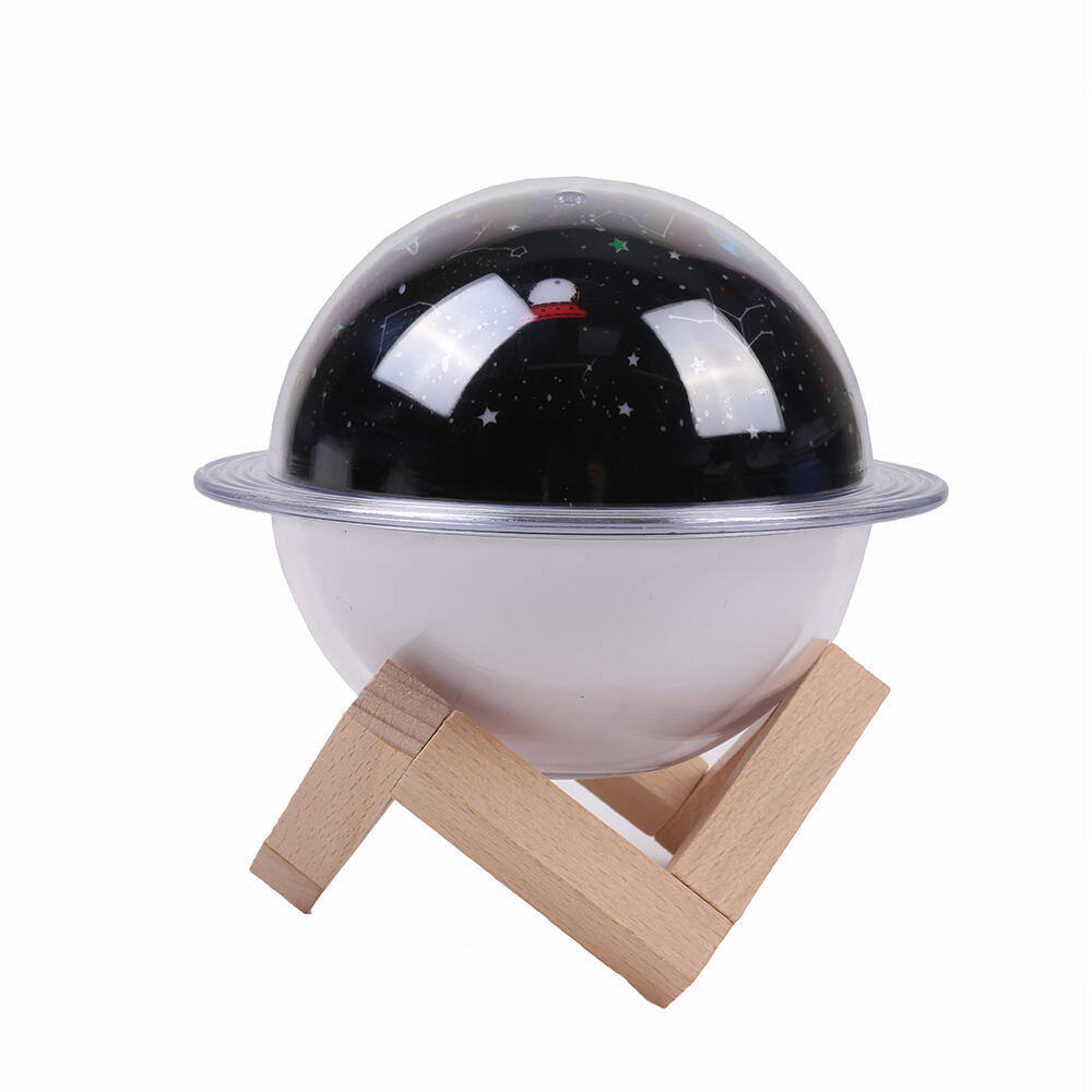 Lámpara Saturno 3 en 1: Humidificador + Difusor + Proyector Decorativo