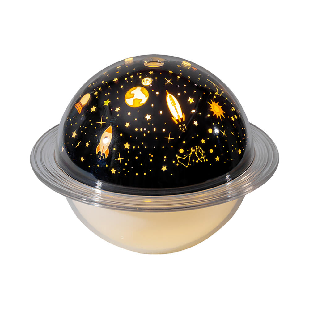 Lámpara Saturno 3 en 1: Humidificador + Difusor + Proyector Decorativo