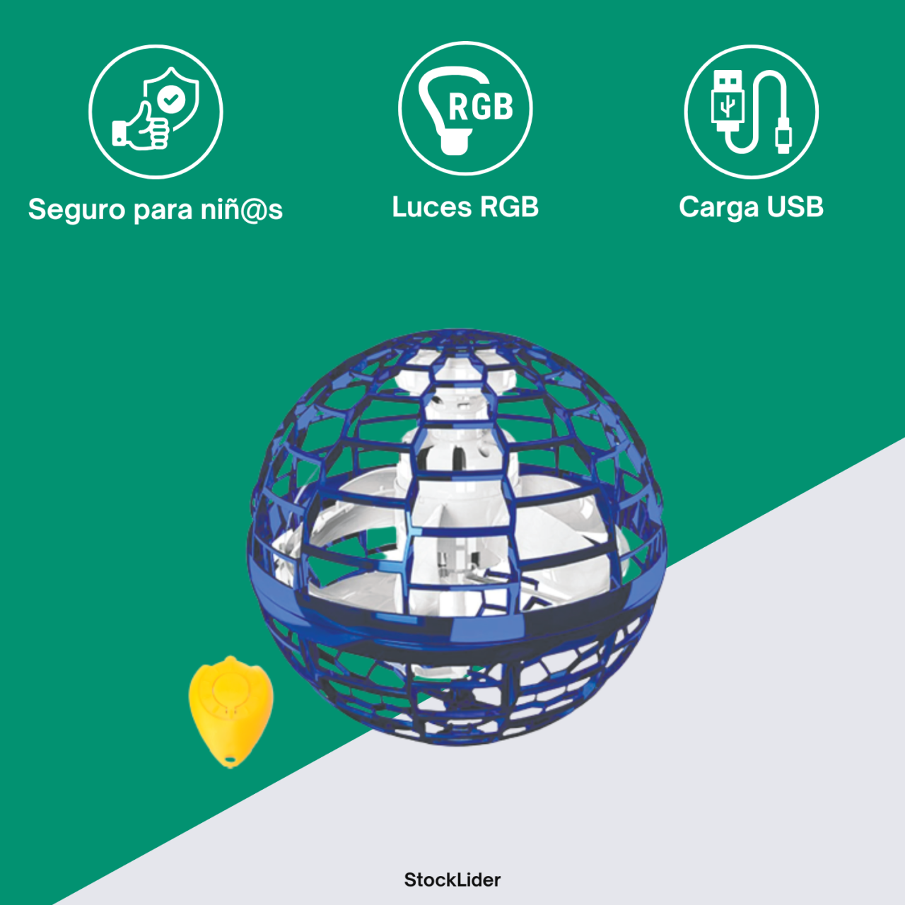 SKY ORB - La bola voladora tipo OVNI con efecto boomerang (Oferta 2x1)