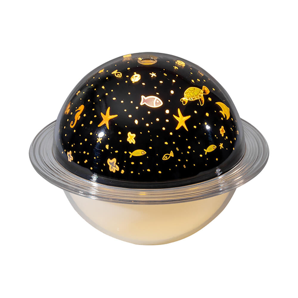 Lámpara Saturno 3 en 1: Humidificador + Difusor + Proyector Decorativo